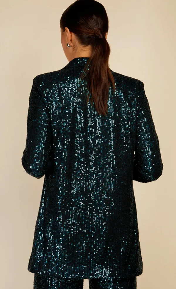 Little Mistress Blazers<BONNIE SEQUIN BLAZER (GREEN)