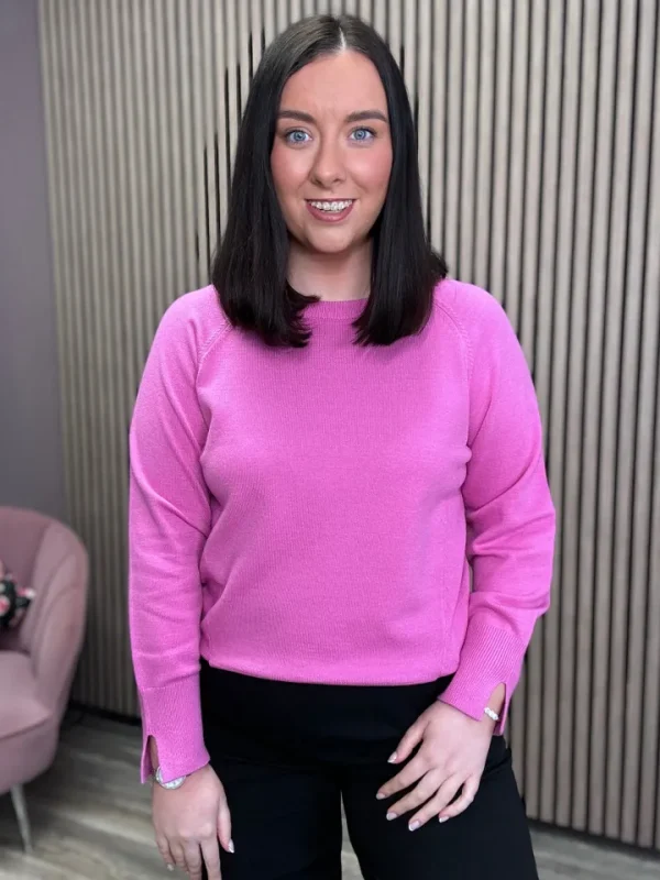 Ichi Jumpers & Cardigans<Boston Jumper (Super Pink)