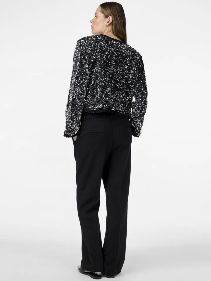 bow_sequin_jacket_black_2.webp Yas Jackets<Bow Sequin Jacket