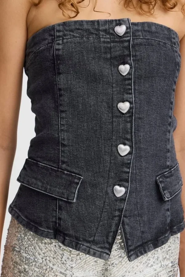 Ichi Co-Ords<Braidy Bandeau Top (Washed )