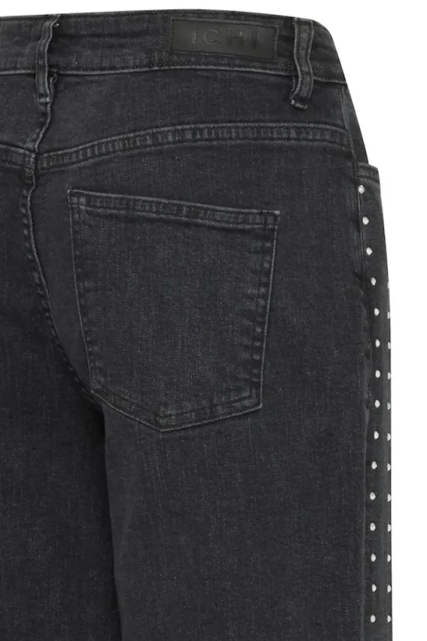 Ichi Pants | Jeans<Braidy Rhinestone Wide Leg Jeans (Washed )