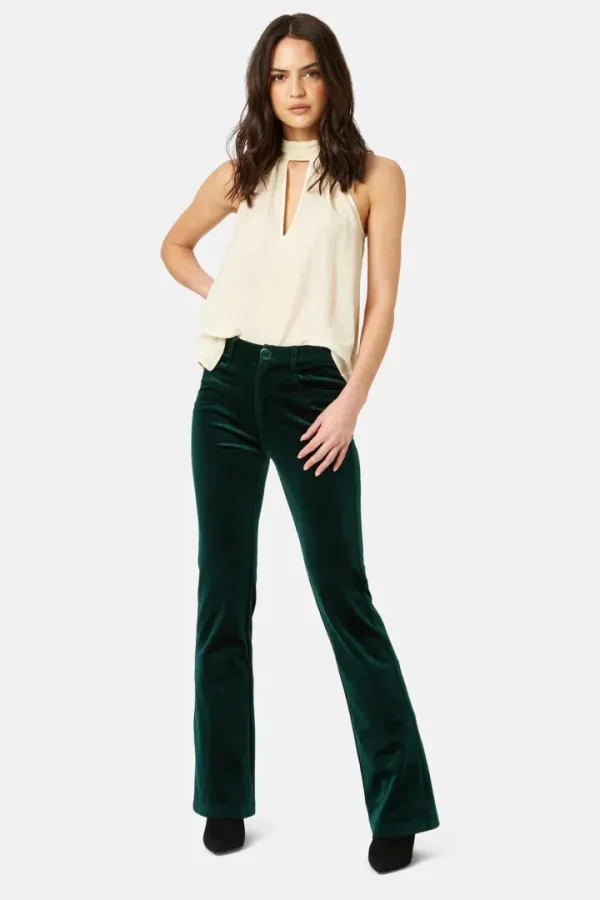 Traffic People Pants<BRATTER FLARE TROUSERS (GREEN)