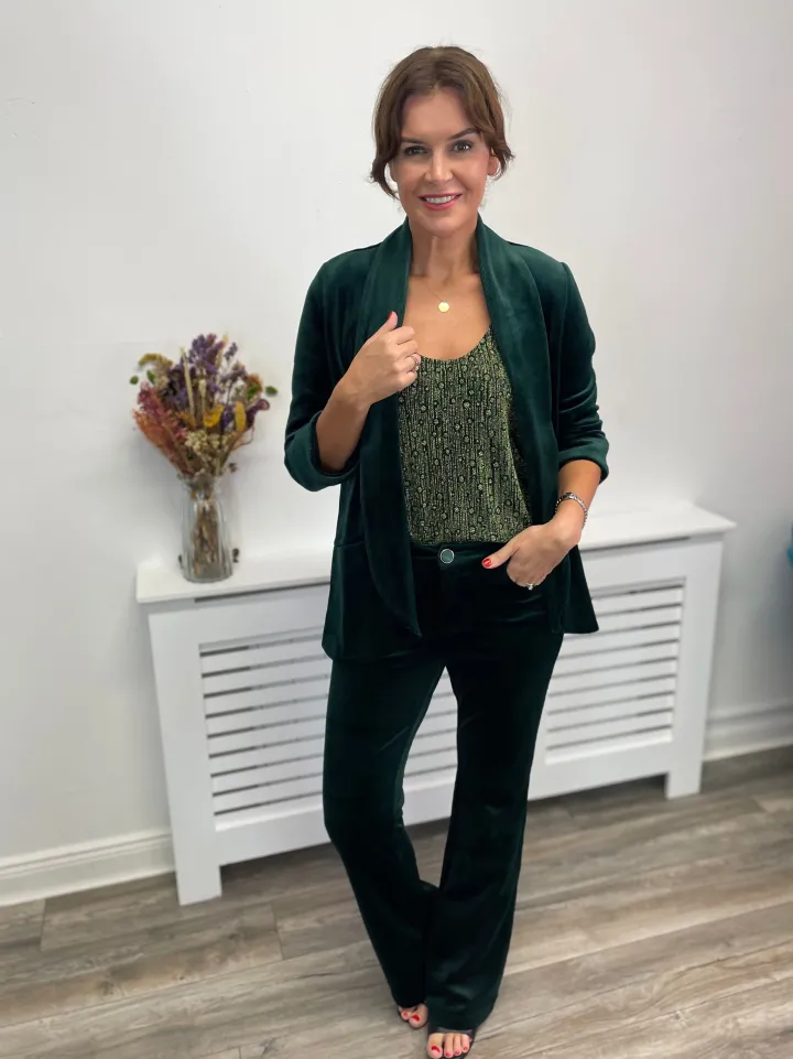 bratter_flare_trousers_gr_1.webp Traffic People Pants<BRATTER FLARE TROUSERS (GREEN)