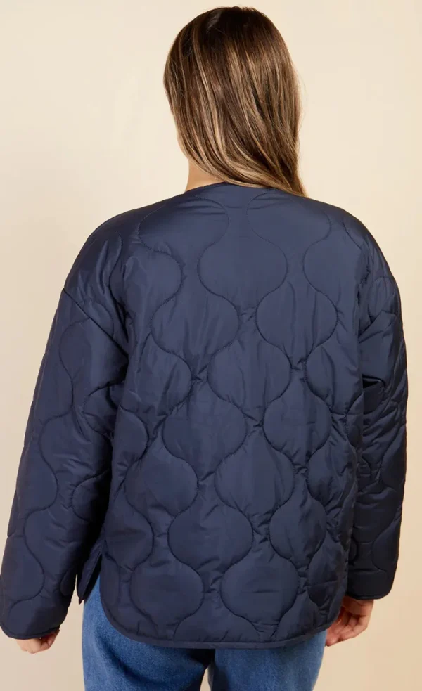 Little Mistress Jackets<BREDA QUILTED JACKET (NAVY)