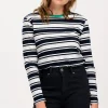 Sugarhill Jumpers & Cardigans<Brunswick Jersey Top - (Black/Off White)