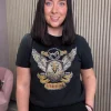 Vila T-Shirts<CALIFORNIA T-SHIRT (BLACK/GOLD)