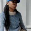 Ichi Jumpers & Cardigans<CARA STRIPE JUMPER (TRUE BLUE)