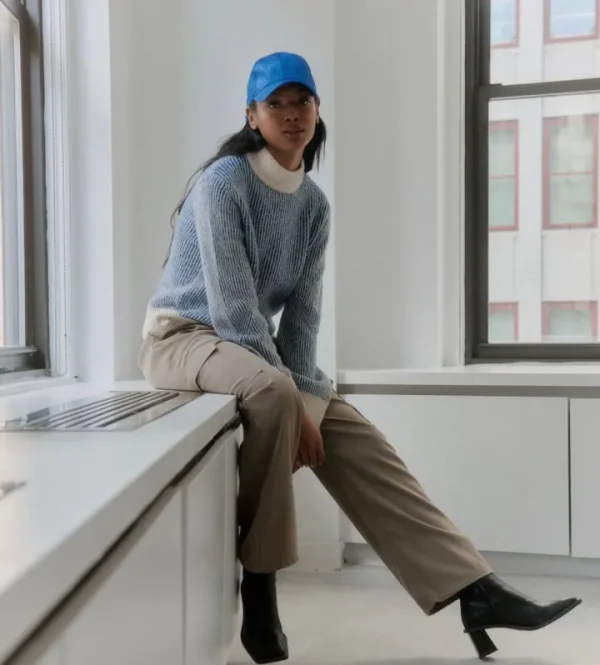 Ichi Jumpers & Cardigans<CARA STRIPE JUMPER (TRUE BLUE)
