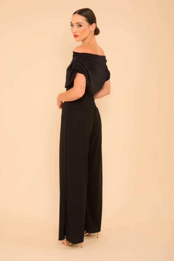 Atom Jumpsuits | Occasionwear<Carbon Jersey Jumpsuit (Black Sparkle)