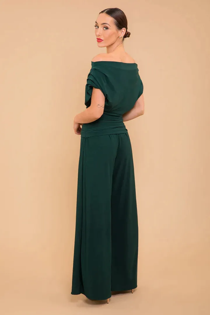 carbon_jersey_jumpsuit_fo_4-1.webp Atom Jumpsuits | Occasionwear<CARBON JERSEY JUMPSUIT (FOREST GREEN) CURVE