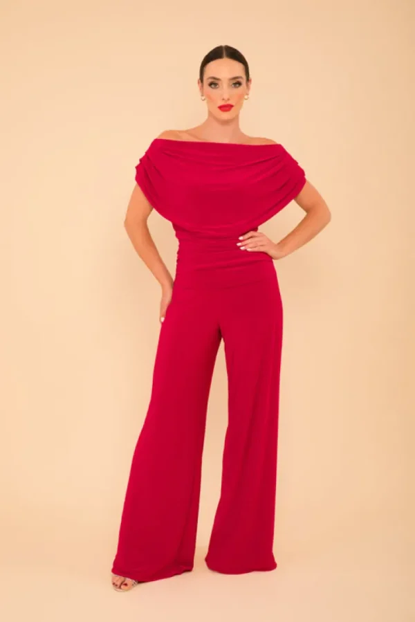 Atom Jumpsuits | Occasionwear<Carbon Jersey Jumpsuit (Magenta)