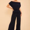 Atom Jumpsuits | Occasionwear<CARBON JERSEY JUMPSUIT (NAVY)
