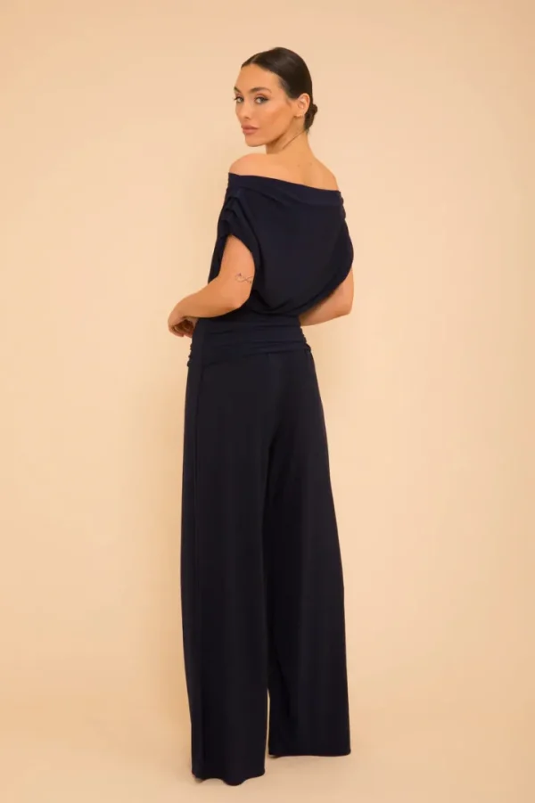 Atom Jumpsuits | Occasionwear<CARBON JERSEY JUMPSUIT (NAVY)