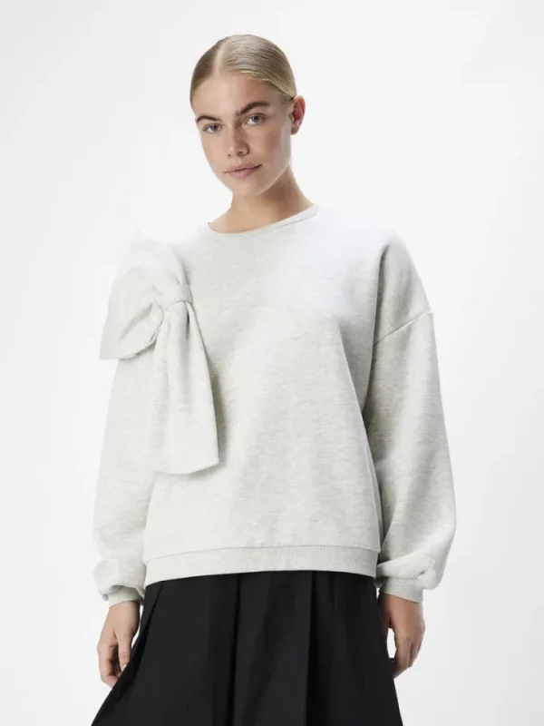 Object Hoodies & Sweatshirts<Caro Bow Sweatshirt (Light / Melange)