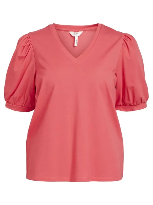 Object T-Shirts<Caroline V-Neck T-Shirt (Paradise Pink)