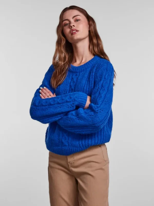 Pieces Jumpers & Cardigans<Cassandra Knit Jumper (Princess Blue)