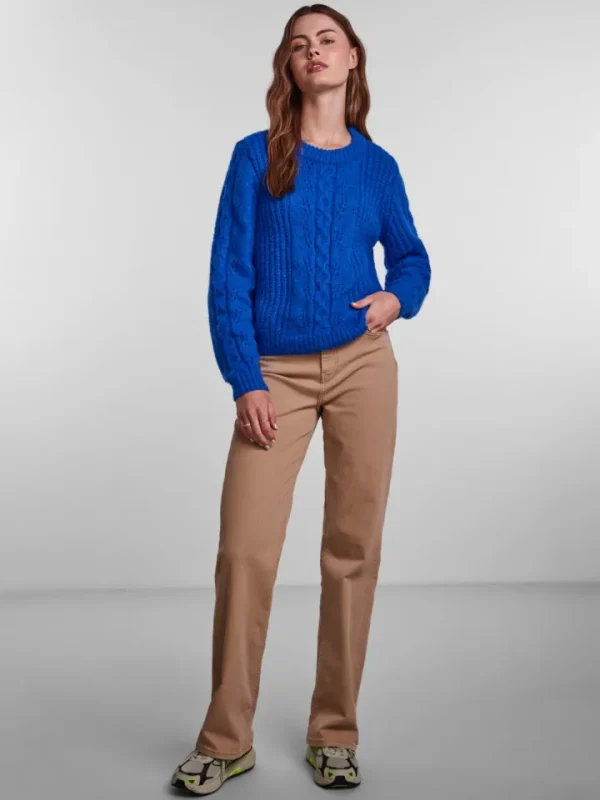Pieces Jumpers & Cardigans<Cassandra Knit Jumper (Princess Blue)