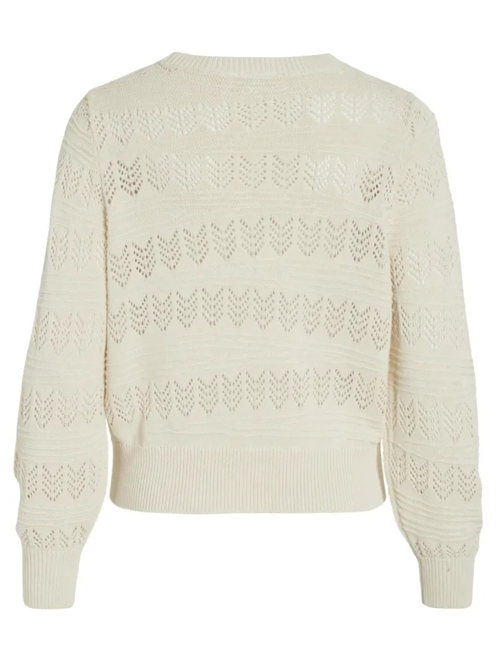cathy_pointelle_knit_top__7-1.webp Vila Jumpers & Cardigans<Cathy Pointelle Knit Top (Birch)