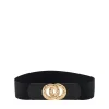 Pieces Belts<Caura Elasticated Waist Belt (Black)