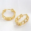 Lisa Angel Jewellery<Chain Huggie Hoop Earring (Gold)