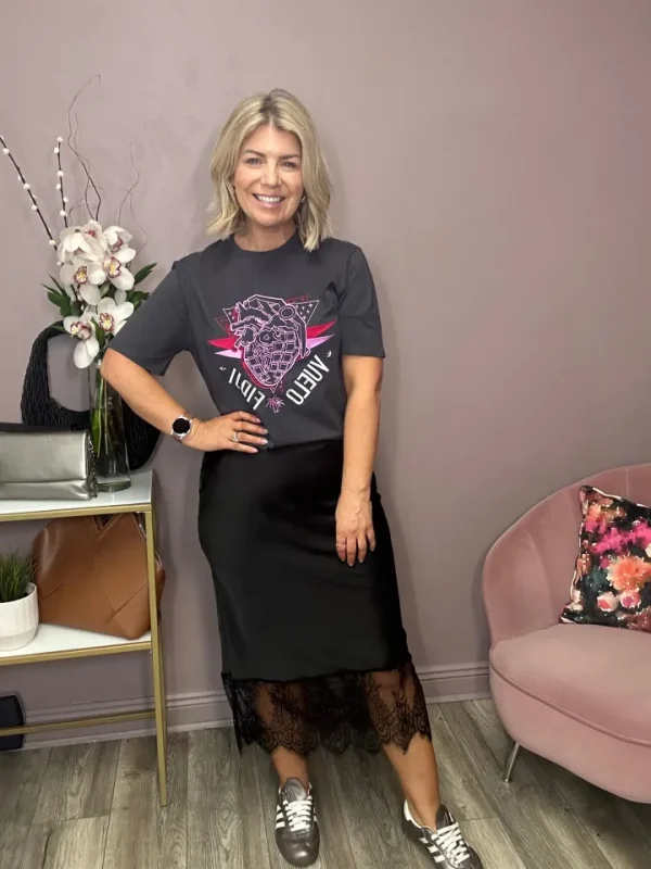 Vila Skirts<Chelsea Lace Skirt (Black)