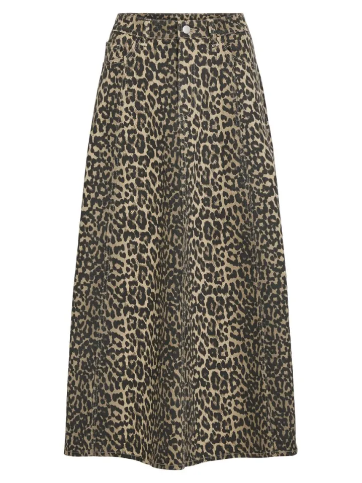 chia_leopard_print_midi_s_5.webp Vila Skirts<Chia Print Midi Skirt (Birch/)