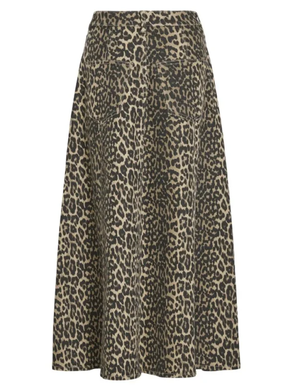Vila Skirts<Chia Print Midi Skirt (Birch/)