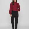 Vila Jumpers & Cardigans<CHINTI CABLE KNIT JUMPER (BEET RED)