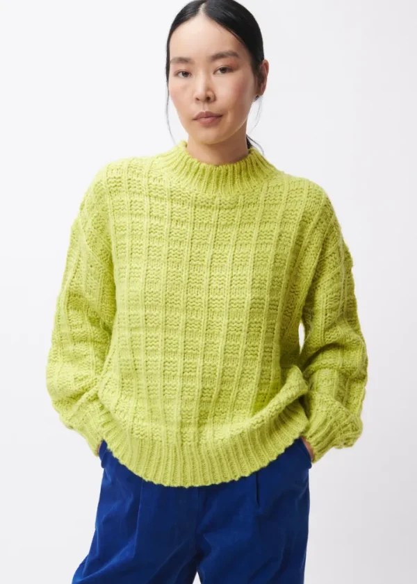 Frnch Jumpers & Cardigans<CHJARA CHUNKY KNIT JUMPER (CITRUS GREEN)