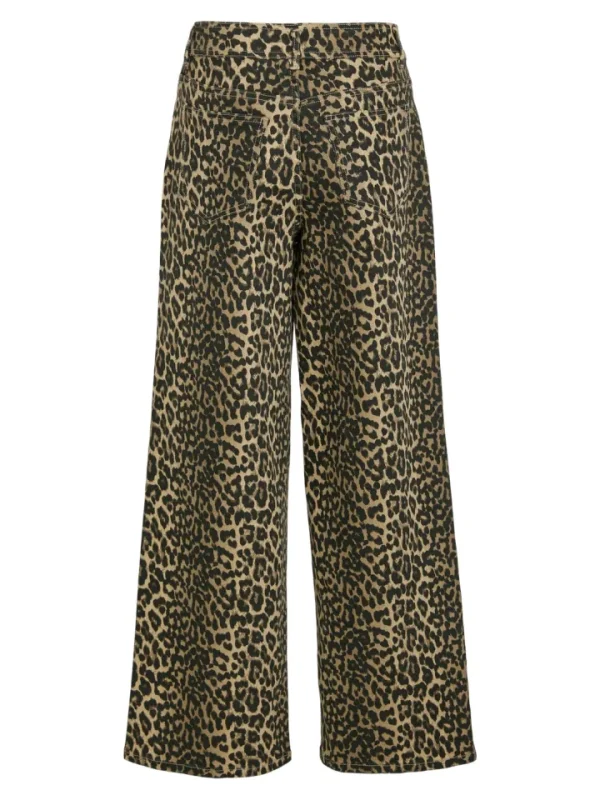 Vila Jeans<Ciara Leopard Print Jeans (Birch)