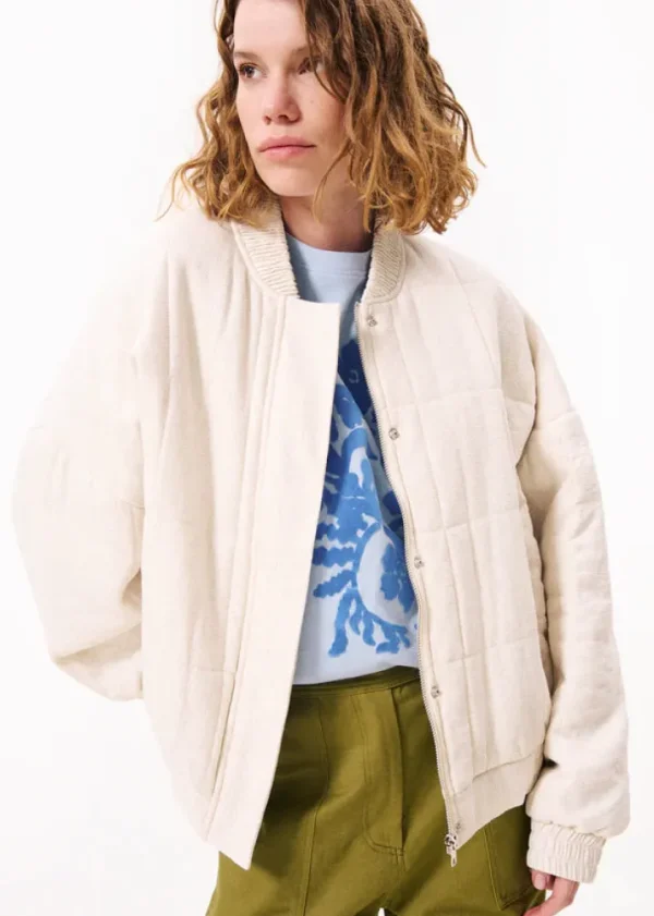 Frnch Jackets<Cilem Bomber Jacket (Cream)