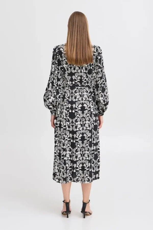 Ichi Dresses<Cina Midi Dress ( Flower)