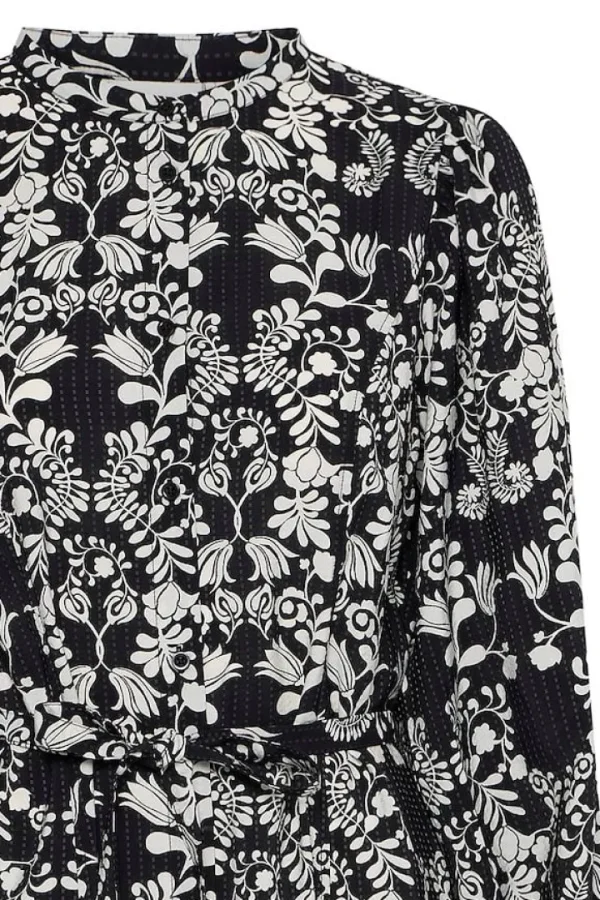 Ichi Dresses<Cina Midi Dress ( Flower)