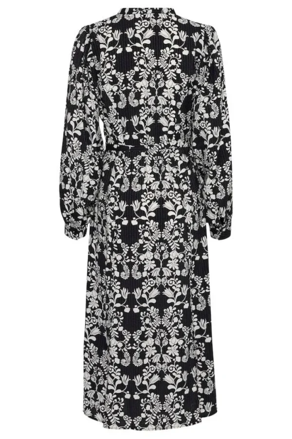 Ichi Dresses<Cina Midi Dress ( Flower)