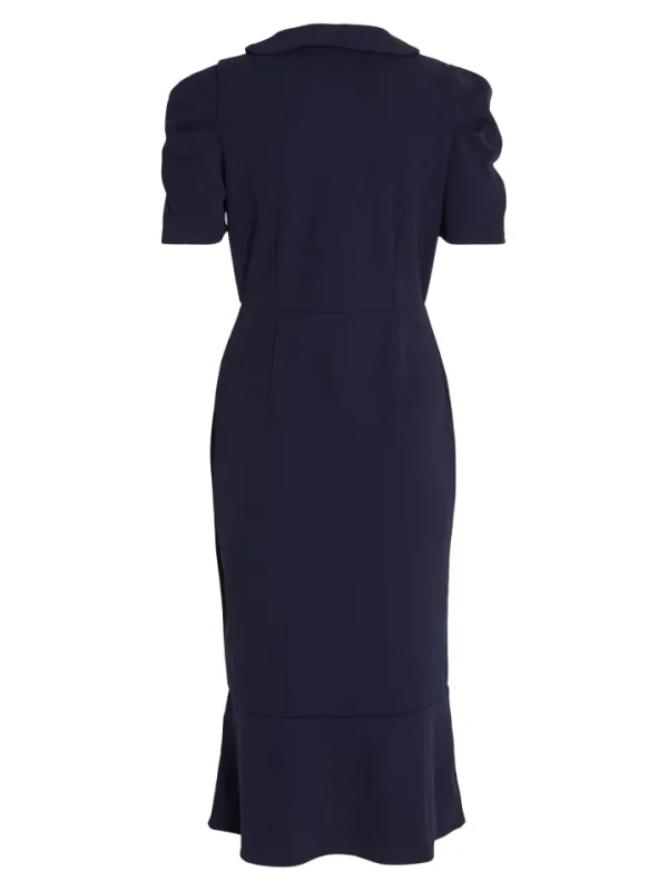 Vila Occasionwear<CLARA MIDI DRESS (NAVY)