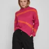 Vila Jumpers & Cardigans<Claro Knit Jumper (Pink Yarrow/Orange)