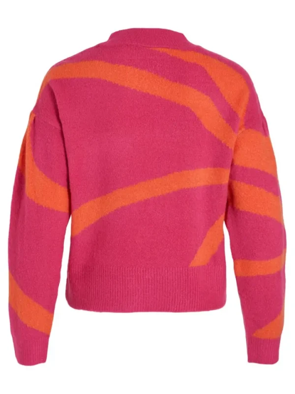 Vila Jumpers & Cardigans<Claro Knit Jumper (Pink Yarrow/Orange)