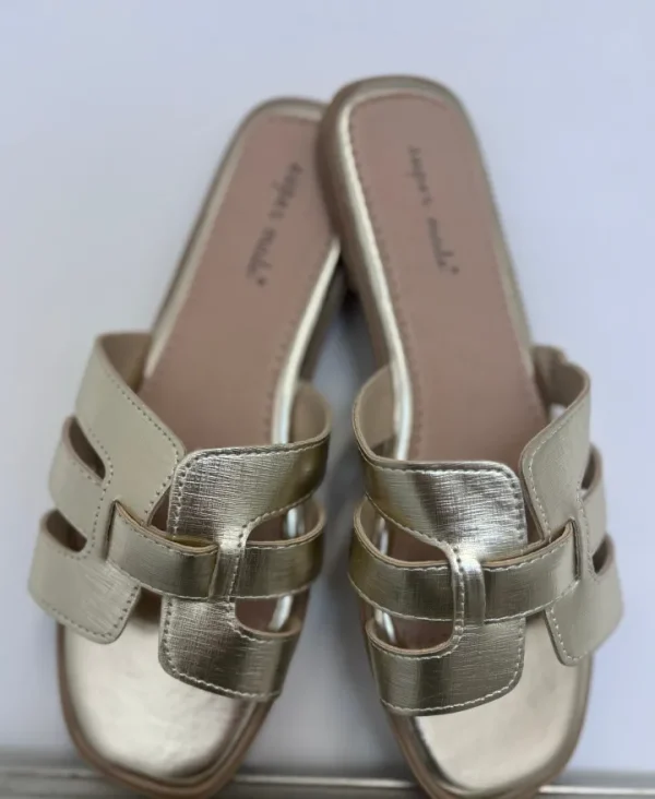 Wsl 3 Sandals<Claudette Flat Sandal (Gold)