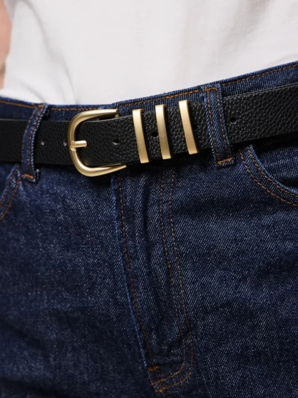 Pieces Belts<Clea Jeans Belt (Black)
