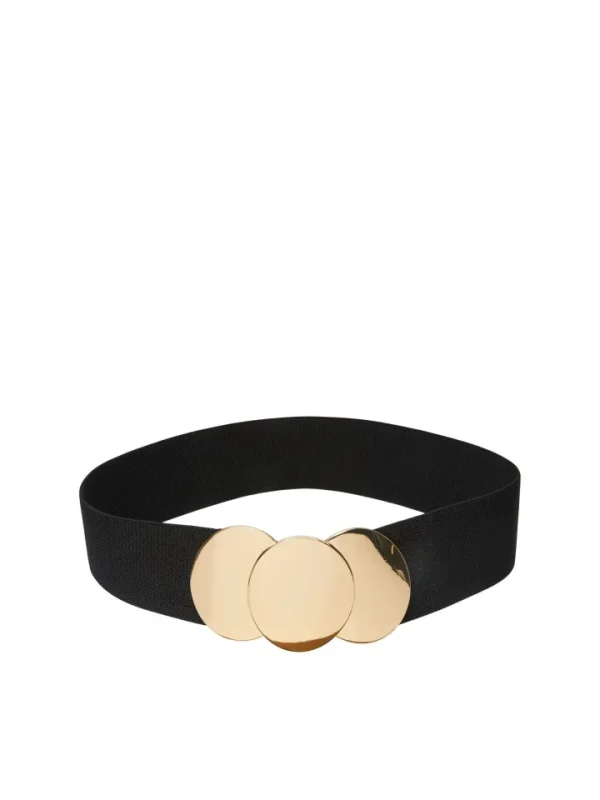 Pieces Belts<CLIKA WAIST BELT (BLACK/GOLD)