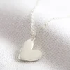 Lisa Angel Jewellery<3D Heart Necklace (Silver)