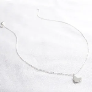 Lisa Angel Jewellery<3D Heart Necklace (Silver)