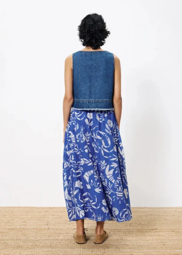 Frnch Camis & Vests<Dafne Denim Crop Top ( Jean)