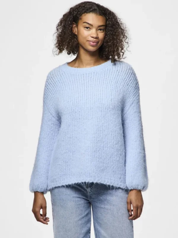 Pieces Jumpers & Cardigans<Dalaila Knitted Jumper (Cashmere Blue)