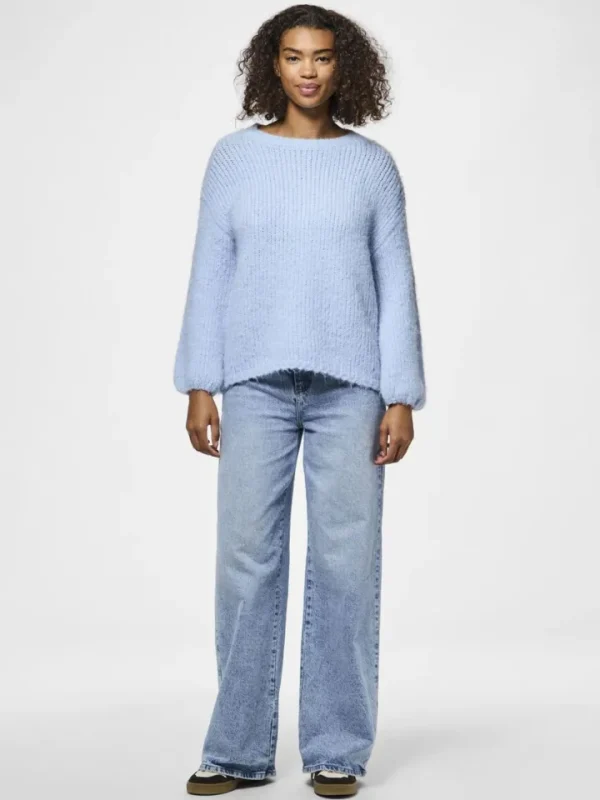 Pieces Jumpers & Cardigans<Dalaila Knitted Jumper (Cashmere Blue)