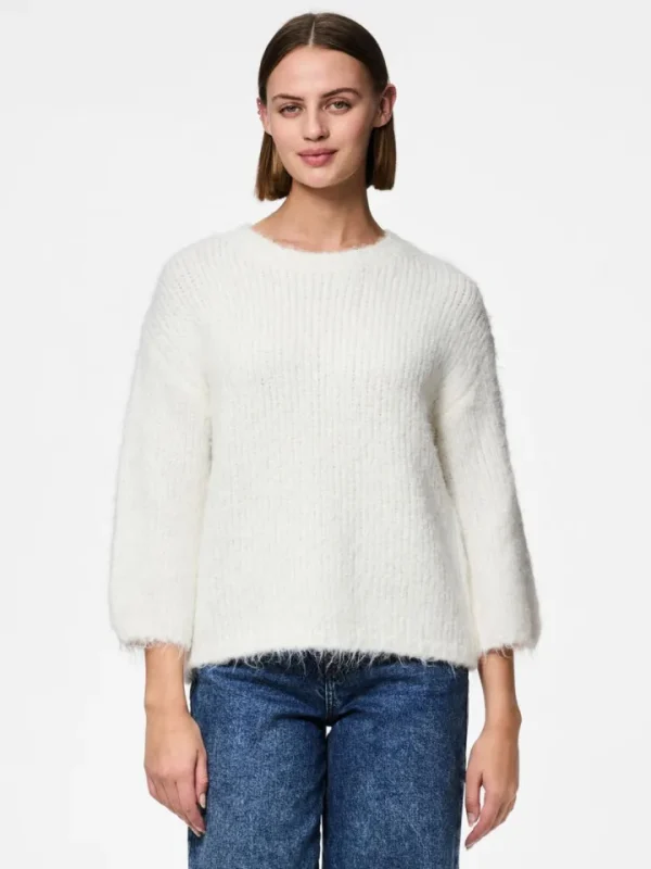 Pieces Jumpers & Cardigans<Dalaila Knitted Jumper (Cloud Dancer)