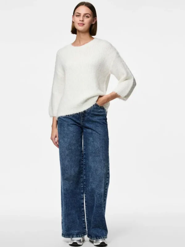 Pieces Jumpers & Cardigans<Dalaila Knitted Jumper (Cloud Dancer)