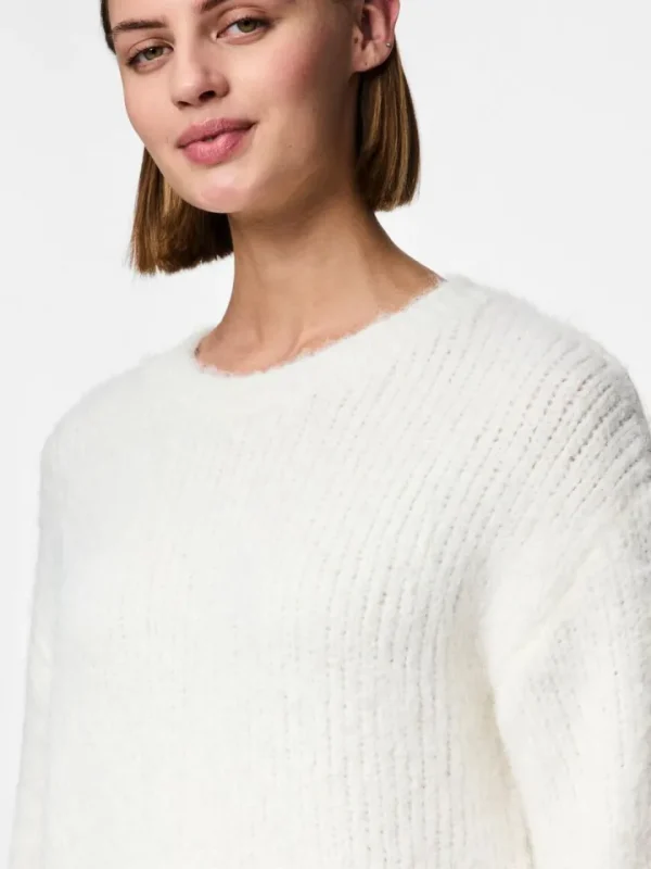 Pieces Jumpers & Cardigans<Dalaila Knitted Jumper (Cloud Dancer)