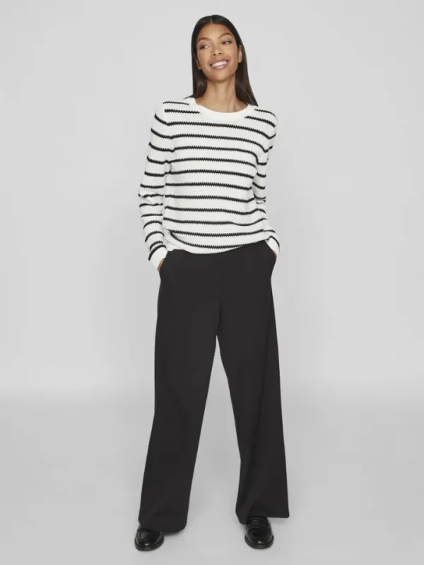 Vila Jumpers & Cardigans<Dalo Stripe Jumper (White/Black)