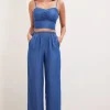 Enzzo Pants<DEBBI WIDE LEG TROUSERS (DENIM BLUE)